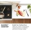 imageZLINE Autograph Edition 36 in Classic Gas Rangetop with 6 Burner DuoPro Cooktop in Stainless Steel and Champagne Bronze Accents PCRTZ36CB