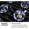 imageZLINE Autograph Edition 36 in Classic Gas Rangetop with 6 Burner DuoPro Cooktop in Stainless Steel and Champagne Bronze Accents PCRTZ36CB