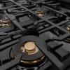 imageZLINE Autograph Edition 48 in Classic Gas Rangetop with 8 Burner DuoPro Cooktop in Black Stainless Steel and Polished Gold Accents PCRTBZ48G