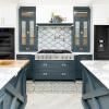imageZLINE Autograph Edition 48 in Legacy Gas Rangetop with 7 Burners and Porcelain Cooktop in Satin Stainless Steel with Champagne Bronze Accents RTSZ48CB