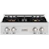 imageZLINE 30 in Classic Gas Rangetop with 4 Burner DuoPro Cooktop in Satin Stainless Steel PCRTS30