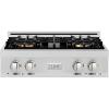 imageZLINE 30 in Classic Gas Rangetop with 4 Burner DuoPro Cooktop in Stainless Steel PCRT30