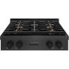 imageZLINE 30 in Paramount Gas Rangetop with 4 Burner DuoPro Cooktop in Black Satin Stainless Steel PSRTBS30