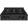 imageZLINE 30 in Paramount Gas Rangetop with 4 Burner DuoPro Cooktop in Black Stainless Steel PSRTB30