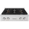 imageZLINE 30 in Paramount Gas Rangetop with 4 Burner DuoPro Cooktop in Satin Stainless Steel PSRTS30
