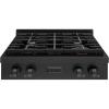 imageZLINE 30 in Paramount Gas Rangetop with 4 Burners and Porcelain Cooktop in Black Stainless Steel SRTB30