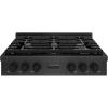 imageZLINE 36 in Paramount Gas Rangetop with 6 Burners and Porcelain Cooktop in Black Satin Stainless Steel SRTBS36