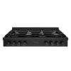 imageZLINE 48 in Paramount Gas Rangetop with 8 Burners and Porcelain Cooktop in Black Stainless Steel SRTB48