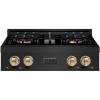 imageZLINE Autograph Edition 30 in Classic Gas Rangetop with 4 Burner DuoPro Cooktop in Black Stainless Steel and Champagne Bronze Accents PCRTBZ30CB