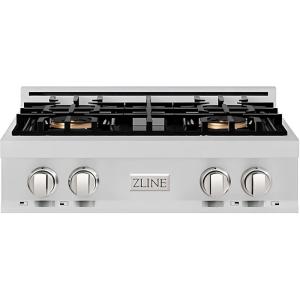 imageZLINE 30 in Classic Gas Rangetop with 4 Burner DuoPro Cooktop in Stainless Steel PCRT30
