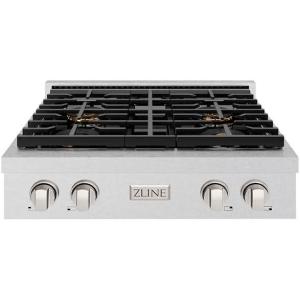 imageZLINE 30 in Paramount Gas Rangetop with 4 Burner DuoPro Cooktop in Satin Stainless Steel PSRTS30