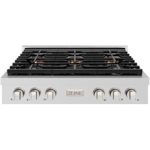 imageZLINE 36 in Paramount Gas Rangetop with 6 Burner DuoPro Cooktop in Stainless Steel PSRT36