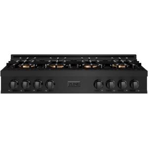imageZLINE 48 in Classic Gas Rangetop with 8 Burner DuoPro Cooktop in Black Stainless Steel PCRTB48