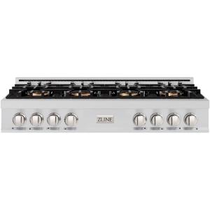 imageZLINE 48 in Classic Gas Rangetop with 8 Burner DuoPro Cooktop in Stainless Steel PCRT48