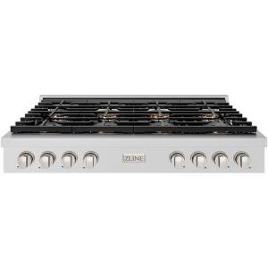 imageZLINE 48 in Paramount Gas Rangetop with 8 Burner DuoPro Cooktop in Stainless Steel PSRT48