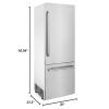image30 in 2Door Panel Ready Bottom Freezer Refrigerator with Internal Water Dispenser in Stainless Steel