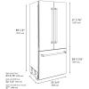image36 in 3Door French Door Refrigerator with Internal Ice amp Water Dispenser with White Matte Panels