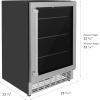imageZ Line Kitchen and Bath ZLINE 24 Monument 154 Can Beverage Fridge in Stainless Steel RBVUS24