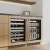 imageZ Line Kitchen and Bath ZLINE 24 in Touchstone 151 Can Beverage Fridge With Panel Ready Glass Door RBSPO24