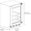 imageZ Line Kitchen and Bath ZLINE 24 in Touchstone 151 Can Beverage Fridge With Panel Ready Glass Door RBSPO24