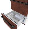 imageZ Line Kitchen and Bath ZLINE 24 in Touchstone 168 Can OutdoorRated Dual Refrigerator Drawer with Hand Hammered Copper Doors RDSOHH24