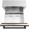 imageZ Line Kitchen and Bath ZLINE 24 in Touchstone 168 Can OutdoorRated Dual Refrigerator Drawer with Hand Hammered Copper Doors RDSOHH24