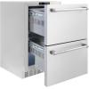 imageZ Line Kitchen and Bath ZLINE 24 in Touchstone 168 Can OutdoorRated Dual Refrigerator Drawer with Stainless Steel Doors RDSOST24