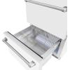 imageZ Line Kitchen and Bath ZLINE 24 in Touchstone 168 Can OutdoorRated Dual Refrigerator Drawer with White Matte Doors RDSOWM24