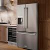 imageZ Line Kitchen and Bath ZLINE 36 in 289 cu ft StandardDepth French Door External Water Dispenser Refrigerator with Dual Ice Maker in FingerprintResistant Stainless Steel RSMW36