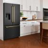 imageZ Line Kitchen and Bath ZLINE Autograph 36 in Black Stainless Standard Refrigerator wBronze Handles RSMZW36BSCB
