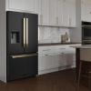 imageZ Line Kitchen and Bath ZLINE Autograph 36 in Black Stainless Standard Refrigerator wGold Handles RSMZW36BSFG