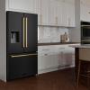 imageZ Line Kitchen and Bath ZLINE Autograph 36 in Black Stainless Standard Refrigerator wGold Handles RSMZW36BSG