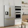 imageZ Line Kitchen and Bath ZLINE Autograph 36 in StandardDepth Refrigerator wPolished Gold Handles RSMZW36FG