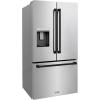 imageZ Line Kitchen and Bath ZLINE Autograph 36 in StandardDepth Refrigerator with Matte Black Handles RSMZW36MB