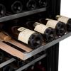imageZLINE 24 Monument Autograph Edition Dual Zone 44Bottle Wine Cooler in Stainless Steel with Matte Black Accents RWVZUD24MB
