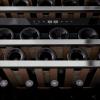 imageZLINE 24 Monument Autograph Edition Dual Zone 44Bottle Wine Cooler in Stainless Steel with Matte Black Accents RWVZUD24MB