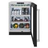 imageZLINE 24 in Touchstone 151 Can Beverage Fridge With Black Matte Glass Door RBSOBLM24