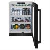 imageZLINE 24 in Touchstone 151 Can Beverage Fridge With Black Stainless Steel Glass Door RBSOBS24
