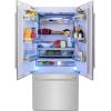 imageZLINE 36 Inches 196 Cubic Feet French Door BuiltIn Bottom Freezer Refrigerator with Water Dispenser and Ice Maker in DuraSnow Stainless Steel RBIVSN36