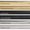 imageZLINE Autograph 36 in 289 cu ft StandardDepth French Door External Water Dispenser Refrigerator with Dual Ice Maker in FingerprintResistant Stainless Steel and Polished Nickel Helix Handles