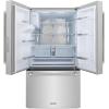 imageZLINE Autograph 36 in 289 cu ft StandardDepth French Door External Water Dispenser Refrigerator with Dual Ice Maker in FingerprintResistant Stainless Steel and Polished Nickel Helix Handles