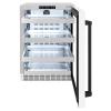 imageZLINE Autograph Edition 24 in Touchstone 151 Can Beverage Fridge With White Matte Glass Door And Matte Black Handle RBSOZWM24MB