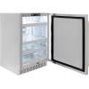 imageZLINE Autograph Edition 24 in Touchstone 151 Can Beverage Fridge with Solid Stainless Steel Door and Champagne Bronze Helix Handle RBSOZST24KCB