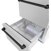 imageZLINE Autograph Edition 24 in Touchstone 168 Can OutdoorRated Dual Refrigerator Drawer with Satin Stainless Steel Doors and Matte Black Handles RDSOZSN24MB