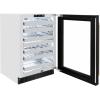 imageZLINE Autograph Edition 24 in Touchstone Dual Zone 44 Bottle Wine Cooler with Black Stainless Steel Glass Door and Champagne Bronze Helix Handle RWDOZBS24KCB