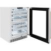 imageZLINE Autograph Edition 24 in Touchstone Dual Zone 44 Bottle Wine Cooler with Stainless Steel Glass Door and Polished Gold Helix Handle RWDOZS24KG