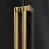 imageZLINE Autograph Edition 36 in 216 cu ft CounterDepth French Door Refrigerator with Water and Ice Dispenser in FingerprintResistant Black Stainless Steel with Polished Gold Helix Handles