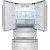 imageZLINE Autograph Edition 36 in 225 cu ft CounterDepth French Door Refrigerator with Ice Maker in FingerprintResistant Stainless Steel and Polished Nickel Helix Handles RFMZ36KPN