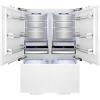 imageZLINE RBIVZ60MB ZLINE Autograph Edition 60 Inches 322 Cubic Feet Panel Ready French Door BuiltIn Bottom Freezer Refrigerator with Water DispensersIce Makers with Matte Black Accents