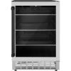 imageZ Line Kitchen and Bath ZLINE 24 Autograph Edition 154 Can Beverage Cooler Fridge with Adjustable Shelves in Stainless Steel with Matte Black Accents RBVUS24MB